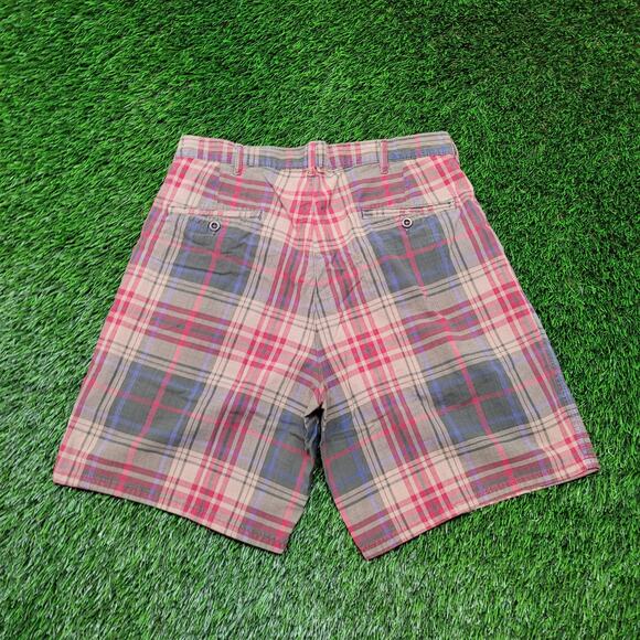 VTG 80s Polo Ralph Lauren Pleated Shorts 33 Waist USA Made Preppy - Picture 3 of 11